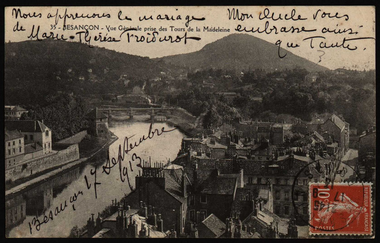 Besançon - Vue générale prise des Tours de la Madeleine [image fixe] , 1904/1914