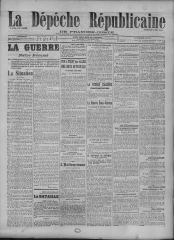 12/05/1916 - La Dépêche républicaine de Franche-Comté [Texte imprimé]