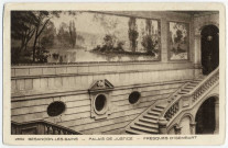 Besançon-les-Bains - Palais de Justice - Fresques d'Isembart [image fixe] , Mulhouse : Imp. Edit. BRAUN & Cie, Mulhouse-Dornach, 1904/1930