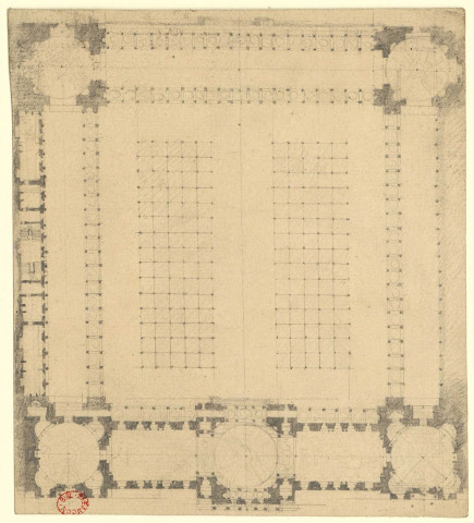 Plan d'architecture [Dessin] , [S.l.] : [s.n.], [1750-1799]