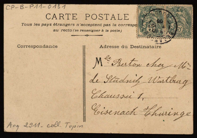 Besançon 1 janvier Bonne année [image fixe] , 1904/1905