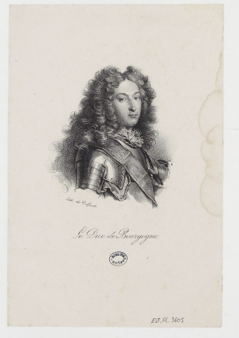 Le Duc de Bourgogne / Lith. de Delpech.
