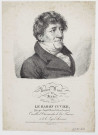 Le Baron Cuvier, (Georges, Léopold, Chrétien, Frédéric, Dagobert.) Conseiller d'Etat, membre de l'ac. Française et de la Légion d'honneur. Né à Momtbéliard le 24 Août 1769. Elu en 1795 et Secrétaire perp. pour les Sciences Physiques en 1802 / Jul. Boilly. 1820. Institut Royal de France. Académie des sciences (Anat. Zool.)