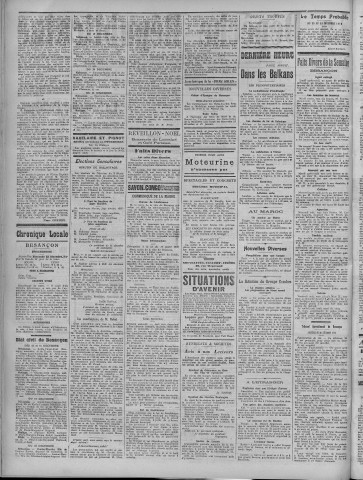 22/12/1912 - La Dépêche républicaine de Franche-Comté [Texte imprimé]