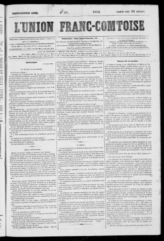 10/02/1883 - L'Union franc-comtoise [Texte imprimé]
