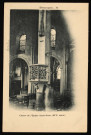 Besançon - Chaire de l'Eglise Saint-Jean (XIV siècle). [image fixe] , 1897/1903