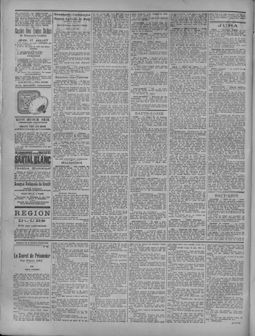 17/07/1919 - La Dépêche républicaine de Franche-Comté [Texte imprimé]