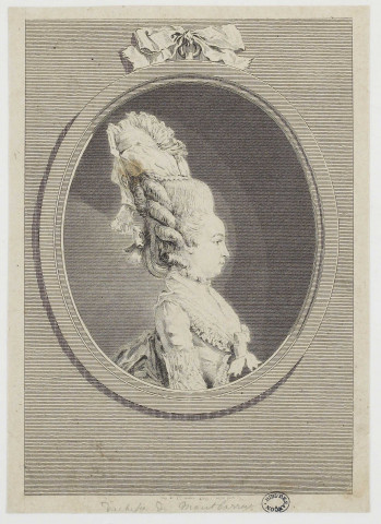 [Madame la Duchesse de Monbarrey] / aug. de St Aubin, sculp. aqua fort , Paris, 1780/1790