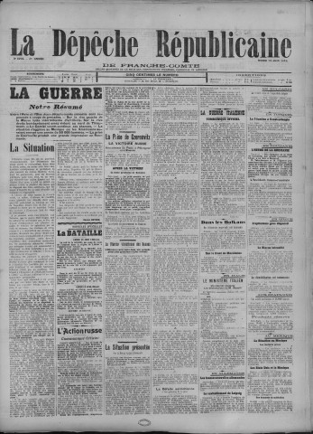 20/06/1916 - La Dépêche républicaine de Franche-Comté [Texte imprimé]
