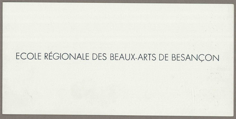 Bâtiments.- Nouvelle école, construction, aménagement et inauguration: dossier de presse, correspondance avec les architectes (1954-1978), étude géologique et reportage photographique relatif aux travaux de l'équipe de géologues (1967), rapport sur l'acoustique des salles de cours (1972), compte-rendu de chantier (1974-1975), carton d'invitation à l'inauguration (1975).