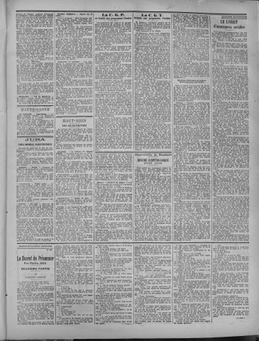 30/07/1919 - La Dépêche républicaine de Franche-Comté [Texte imprimé]