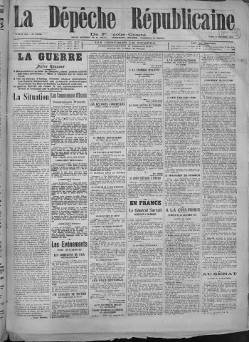 25/12/1917 - La Dépêche républicaine de Franche-Comté [Texte imprimé]