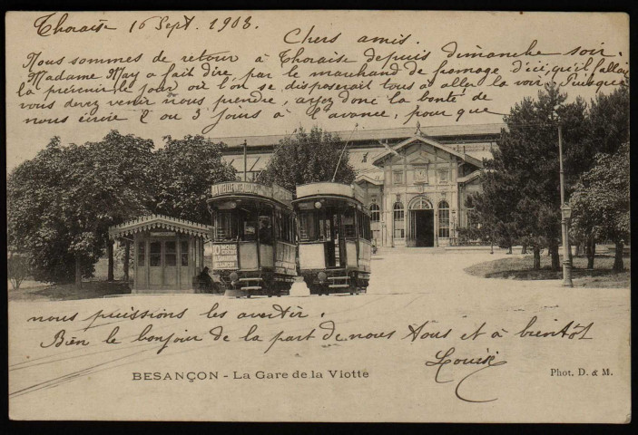 Besançon - Besançon - La Gare Viotte. [image fixe] , 1897/1904