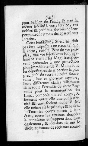 Remontrances du Parlement de Grenoble au roi (au sujet de ce qui s'est passé au Parlement séant à Besançon)