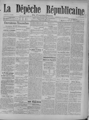 15/08/1919 - La Dépêche républicaine de Franche-Comté [Texte imprimé]