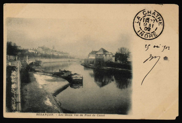 Besançon. Les Quais vus du Pont de Canot [image fixe] , 1897/1903
