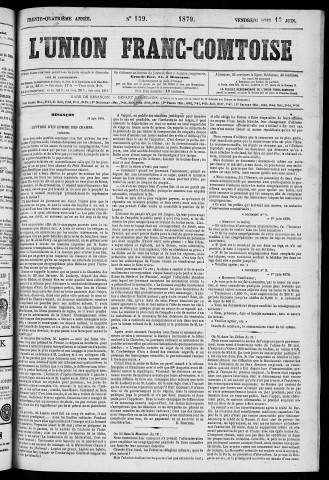 13/06/1879 - L'Union franc-comtoise [Texte imprimé]