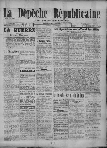 04/06/1916 - La Dépêche républicaine de Franche-Comté [Texte imprimé]