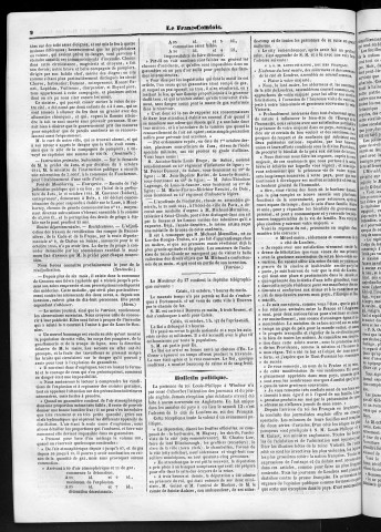 19/10/1844 - Le Franc-comtois - Journal de Besançon et des trois départements