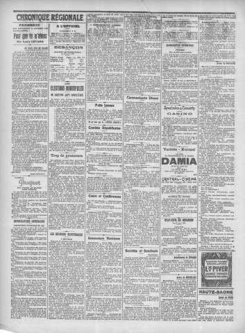 30/04/1925 - Le petit comtois [Texte imprimé] : journal républicain démocratique quotidien