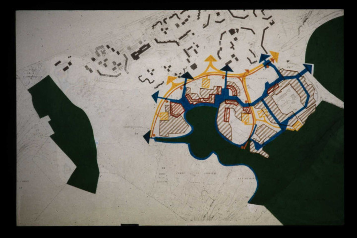 Plan d'aménagement du quartier de Planoise.