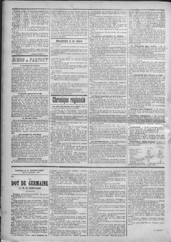 19/11/1891 - La Franche-Comté : journal politique de la région de l'Est