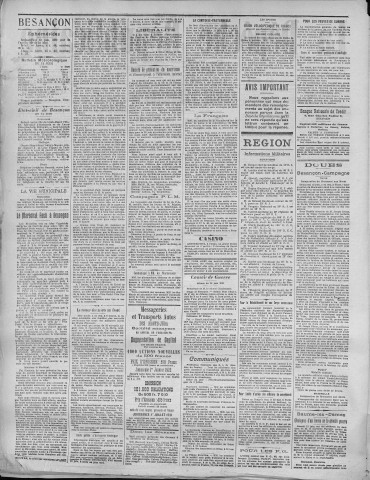 15/06/1921 - La Dépêche républicaine de Franche-Comté [Texte imprimé]