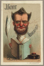 Avis de passage publicitaires de J. Guyot, grands magasins de nouveautés, 21 rue des Granges, Besançon, 3 cartes imprimées par Courbe-Rouzet & Cie, Dole (Jura) et 2 cartes imprimées par Lith. F, Paris.