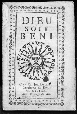 1771 - Dieu soit béni [Texte imprimé]