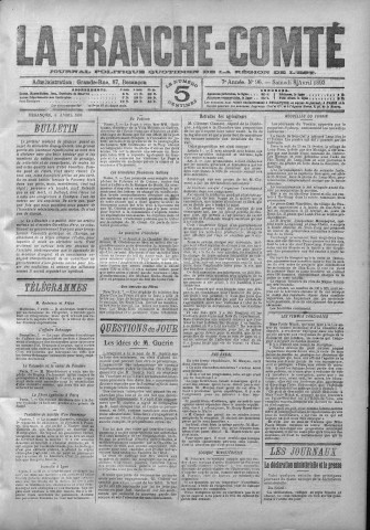08/04/1893 - La Franche-Comté : journal politique de la région de l'Est