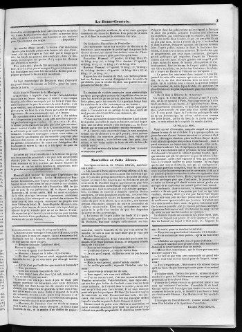 16/12/1846 - Le Franc-comtois - Journal de Besançon et des trois départements