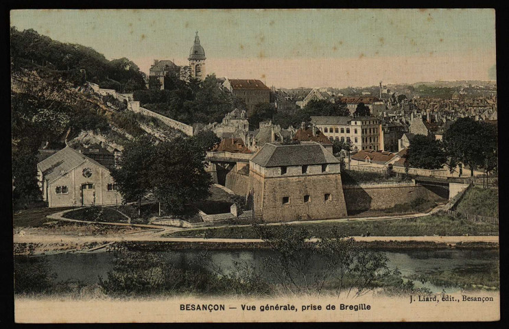 Besançon - Vue générale, prise de Bregille [image fixe] , Besançon : J. Liard, édit., 1904/1908