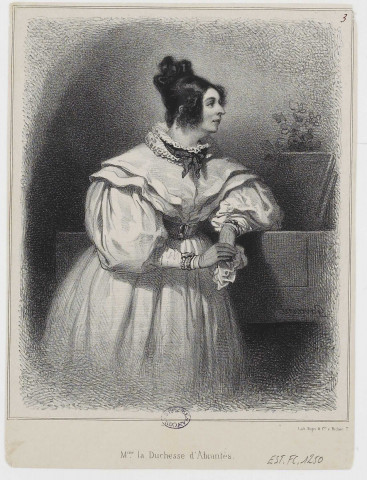 [Mme la Duchesse d'Abrantès] [estampe] / Lith. Roger &amp; Cie r. Richer 7. , [S.l.] : [s.n.], [1800-1899]