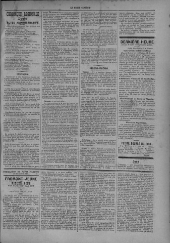 10/10/1883 - Le petit comtois [Texte imprimé] : journal républicain démocratique quotidien