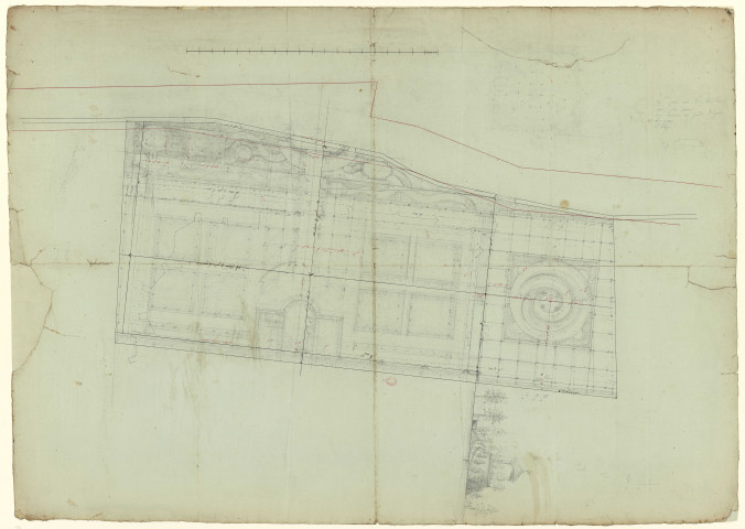 Plan d'un jardin [Dessin] , 1750/1799