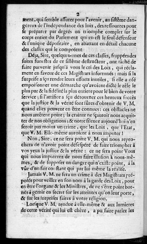 Remontrances du Parlement de Bordeaux concernant les trente exilés de celui de Besançon