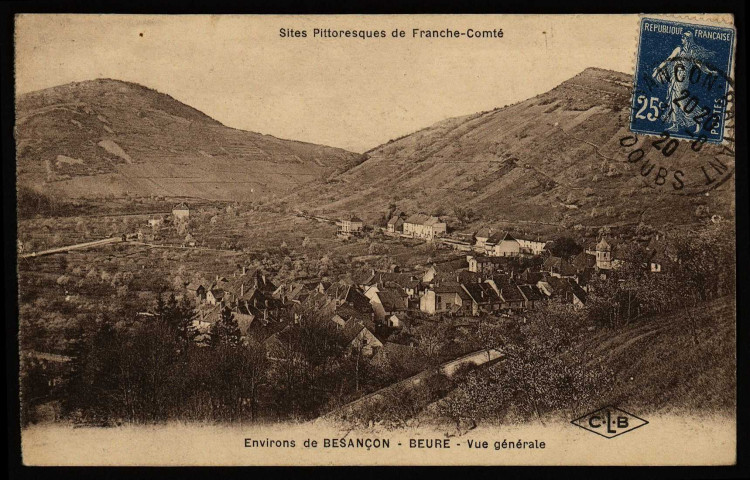 Villa Saint-Charles : les environs. - Beure. - Vue générale [image fixe] , Besançon : Etablissements C. Lardier ; C.L.B, 1914/1920