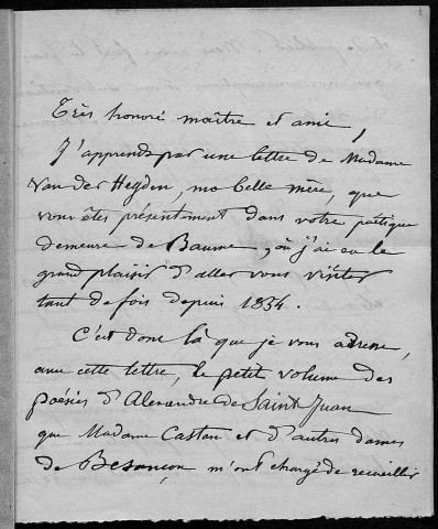 Ms 1431 - Thu-Divers (tome IX). Correspondance du poète Edouard Grenier (1819-1901)