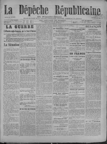09/08/1918 - La Dépêche républicaine de Franche-Comté [Texte imprimé]