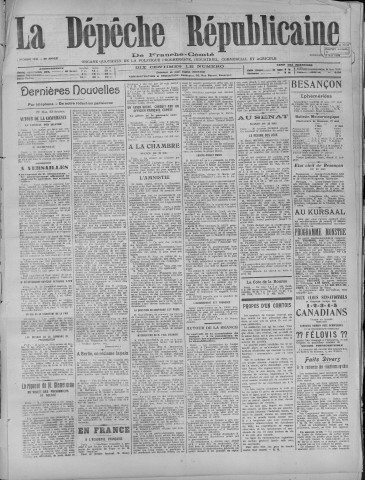 23/05/1919 - La Dépêche républicaine de Franche-Comté [Texte imprimé]