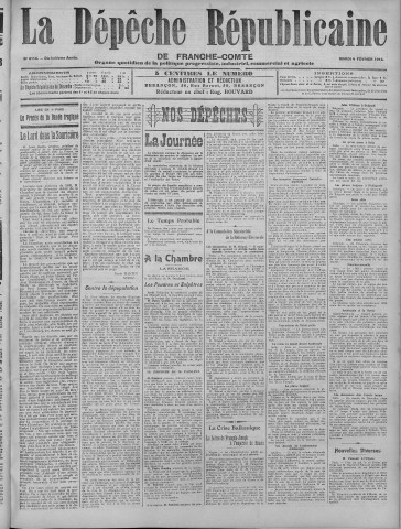 04/02/1913 - La Dépêche républicaine de Franche-Comté [Texte imprimé]