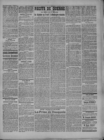 16/03/1915 - La Dépêche républicaine de Franche-Comté [Texte imprimé]