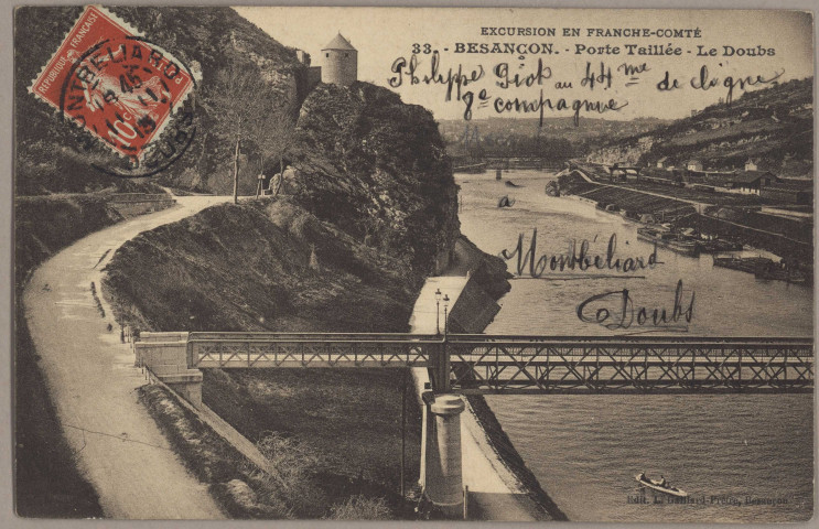 Besançon. Porte Taillée. Le Doubs [image fixe] , Besançon : L. Gaillard-Prêtre, 1912/1920