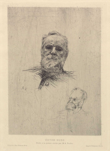 Victor Hugo [image fixe] / A. Rodin , Paris : Imp. A. Clément, 1884