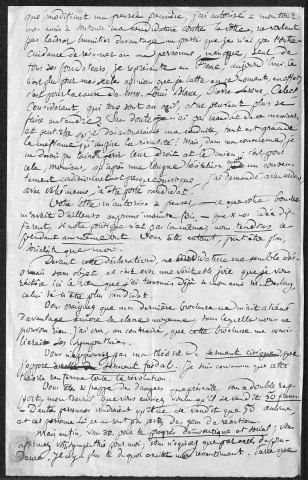 Ms 2937 : Tome IV - Lettres et brouillons de lettres envoyées par P.-J. Proudhon : Goudchaux, Gouvernet, Guillemin