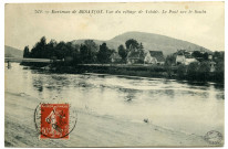 Environs de Besançon. Vue du village de Velotte. Le Pont sur le Doubs [image fixe] , 1904/1911