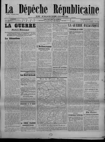 10/11/1915 - La Dépêche républicaine de Franche-Comté [Texte imprimé]