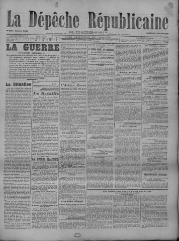 04/07/1915 - La Dépêche républicaine de Franche-Comté [Texte imprimé]