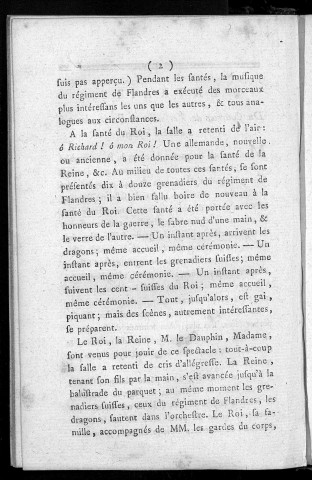 Extraits du Courrier de Versailles à Paris, des 3 et 5 Octobre 1789