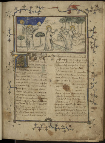 Ms 677 - Chronique anonyme, en langue française, depuis la création du monde jusqu'en 1384, etc.